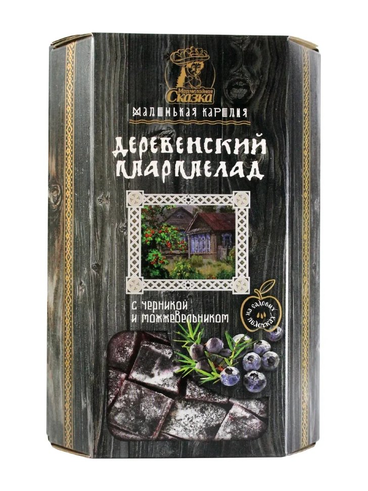  Мармелад деревенский "С черникой и можжевельником" 300г в Ревде