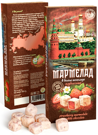  Сладарт Мармелад Клубничный в белом шоколаде, 150г   в Ревде